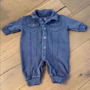 GAP Baby Blue Snap-Up One Piece.